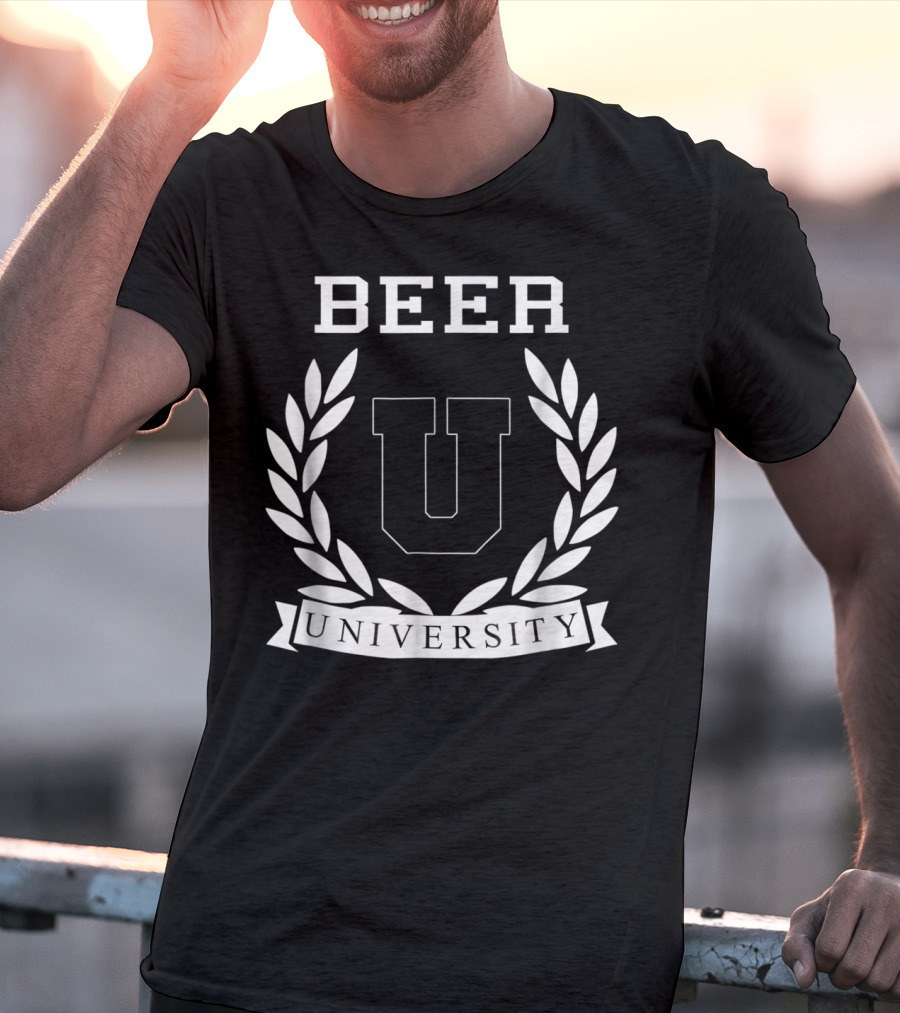Beer University U Laurel Crest College Drinking T-Shirt