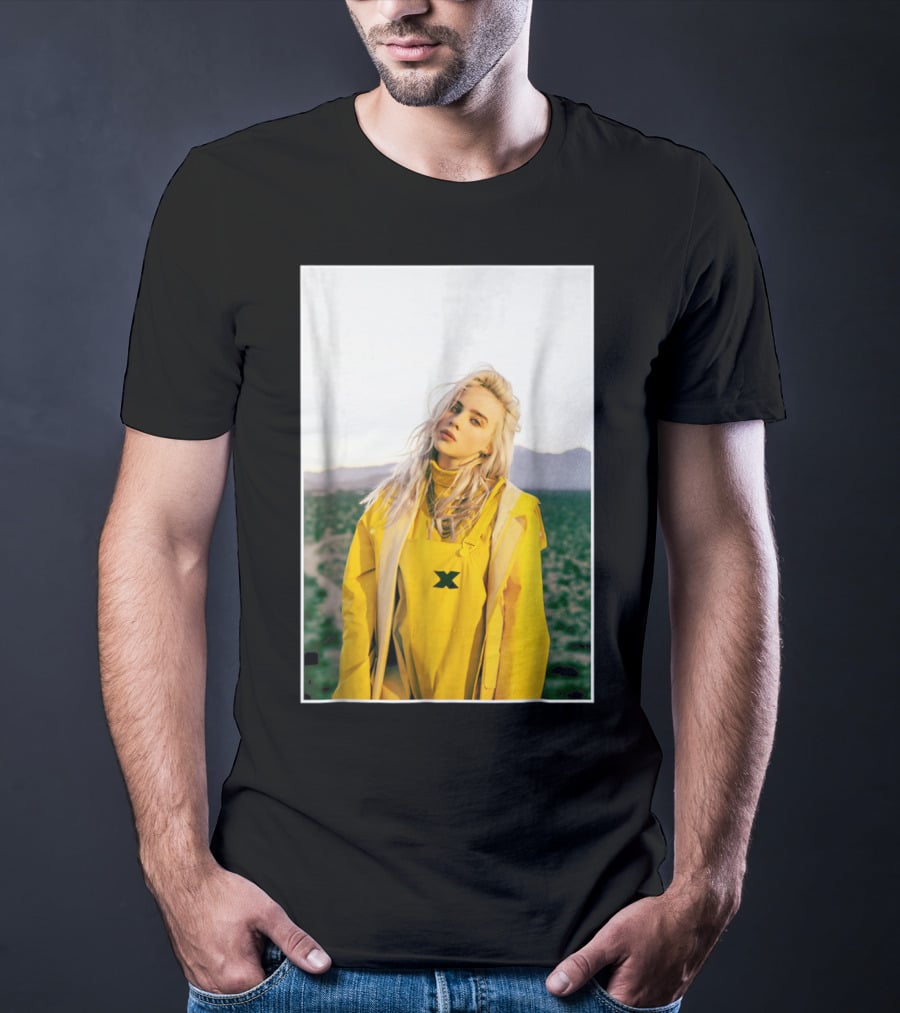Billie Eilish Yellow Outfit Desert Photo T-Shirt