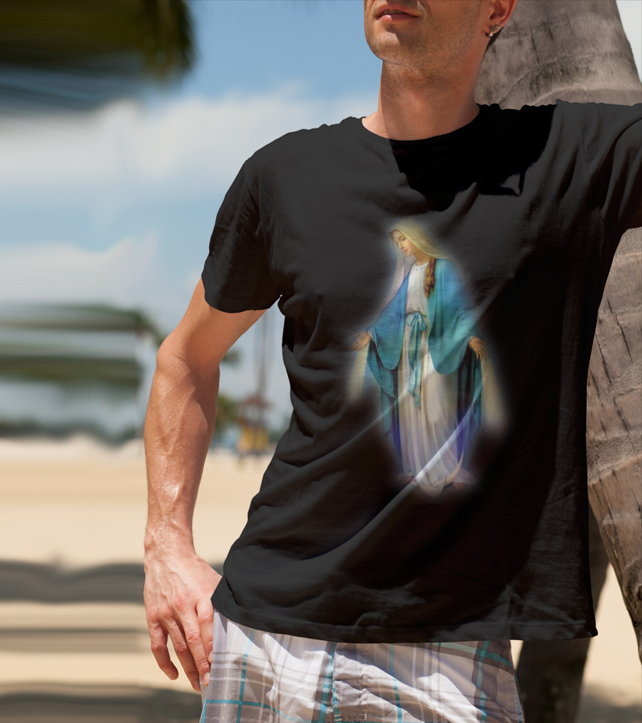 Catholic Blessed Mother Mary Iconic T-Shirt