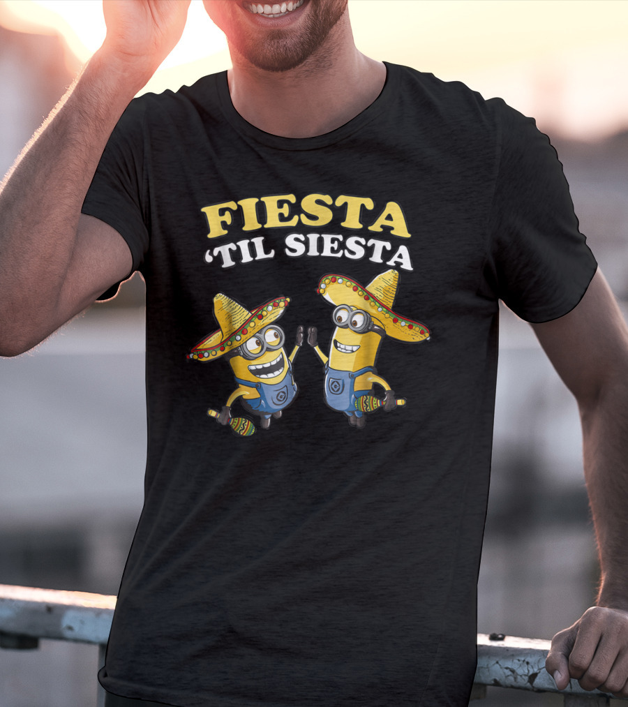 Despicable Me Minions Fiesta 'Til Siesta Sombreros T-Shirt