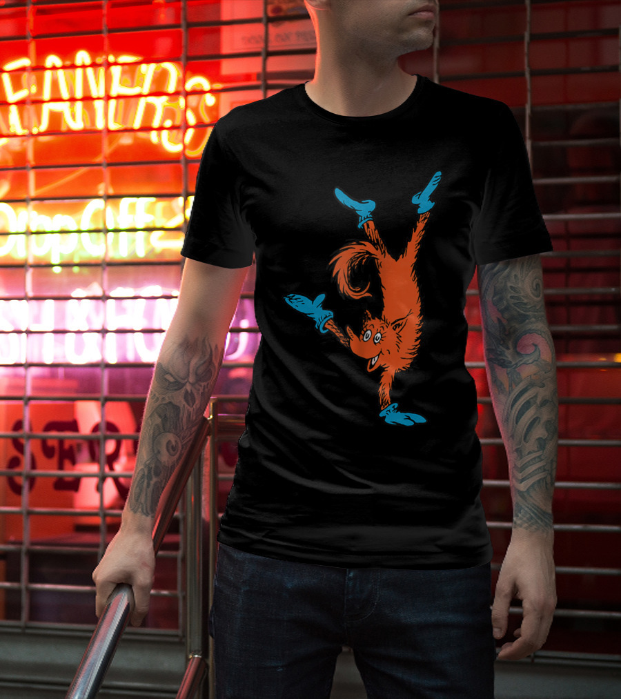 Dr Seuss Fox In Socks Performing Handstand T-Shirt
