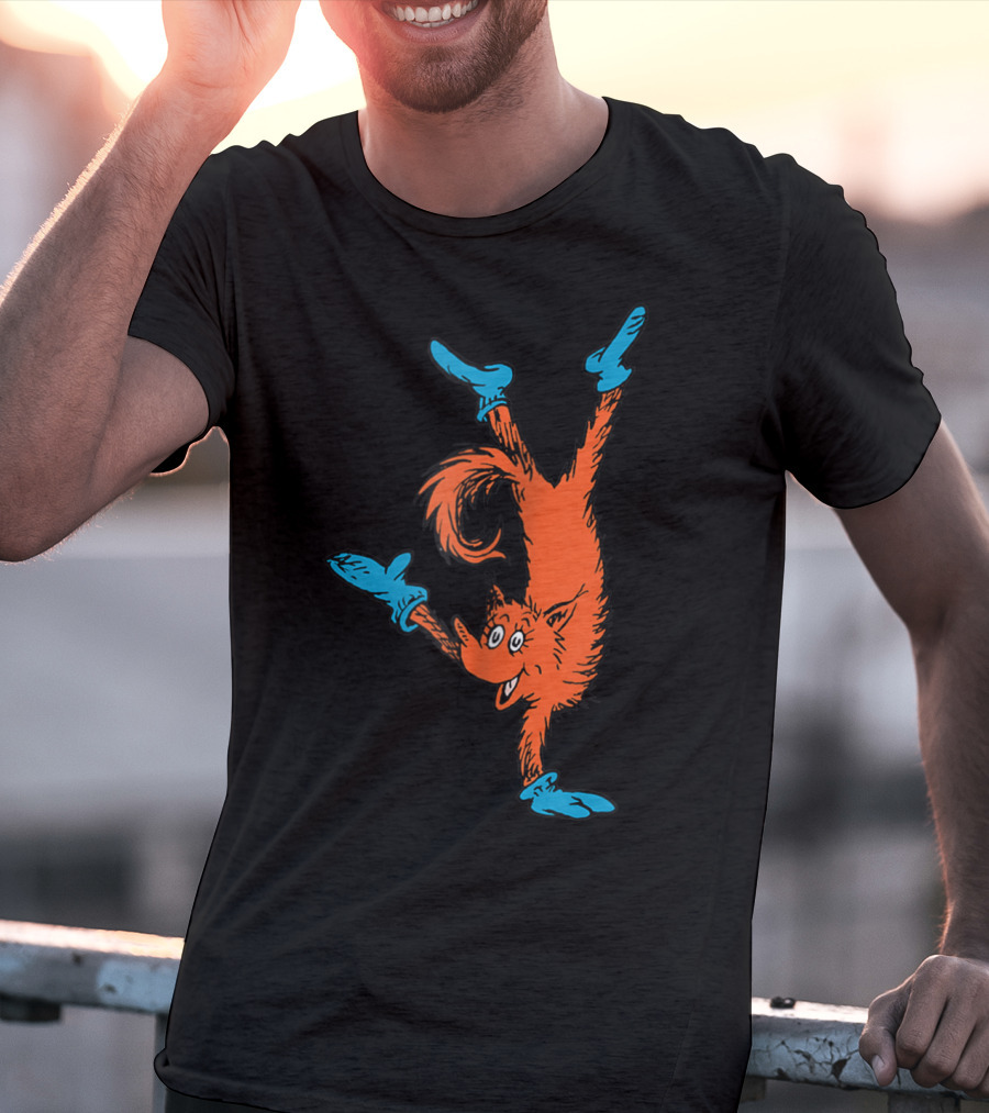 Dr Seuss Fox In Socks Performing Handstand T-Shirt