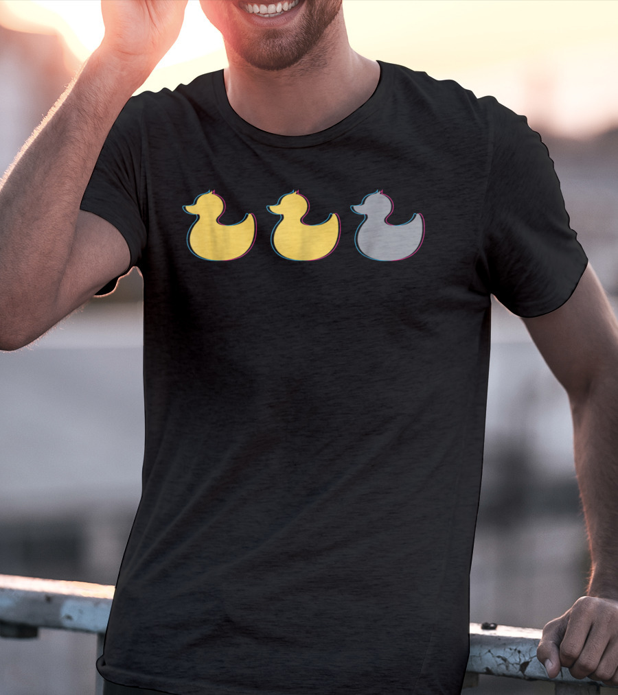 Rubber Duck Trio Yellow Gray Minnesota T-Shirt