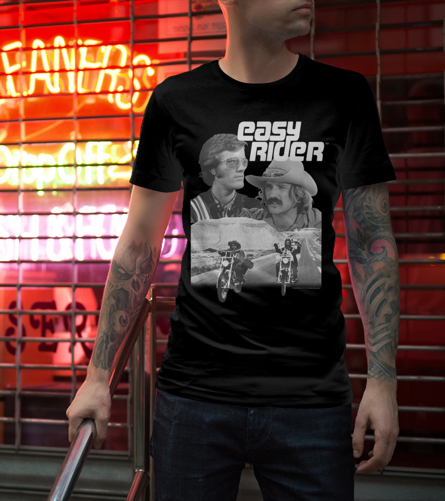 Easy Rider Fonda Hopper Motorcycles Road Adventure T-Shirt