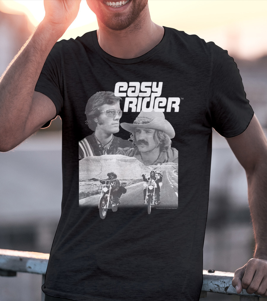 Easy Rider Fonda Hopper Motorcycles Road Adventure T-Shirt