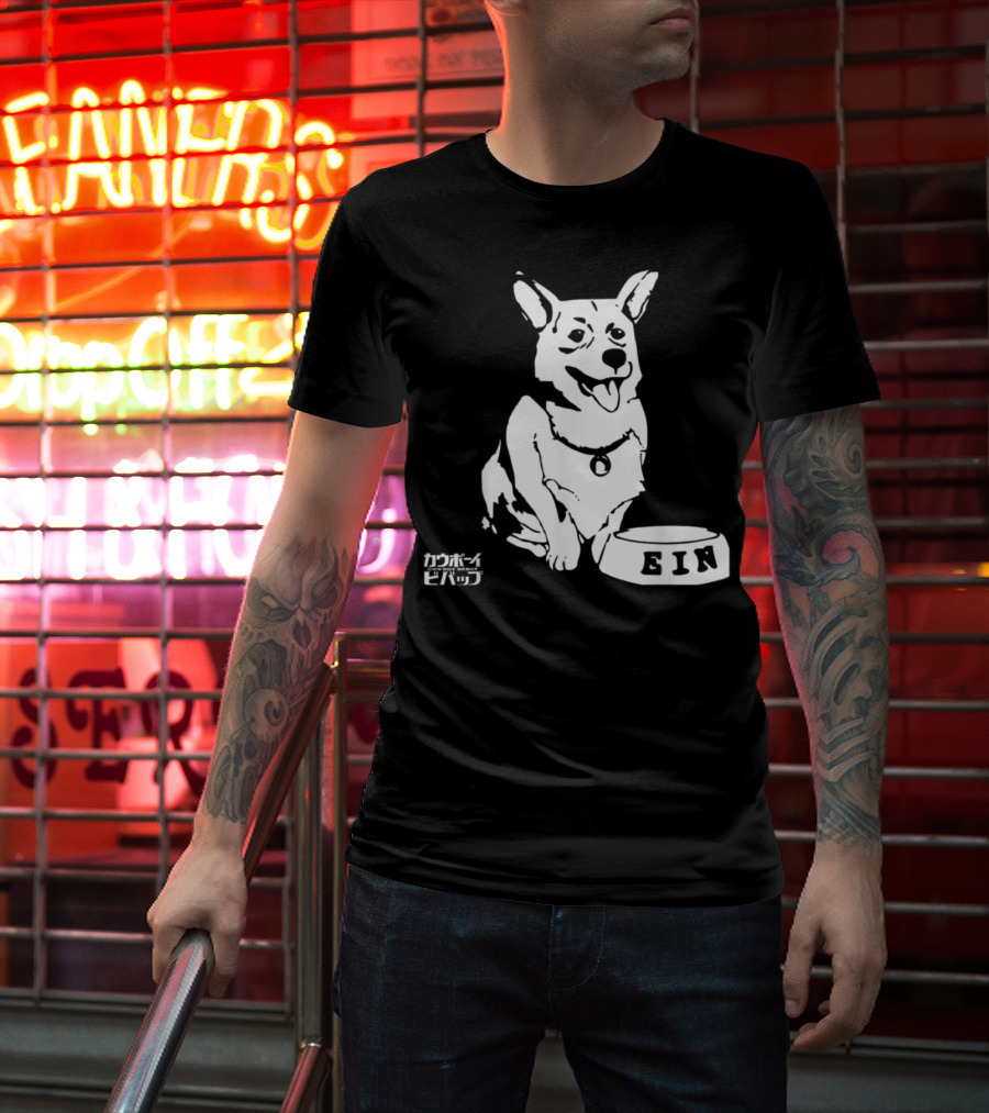 Ein Cowboy Bebop Corgi Anime Character Fan Favorite T-Shirt