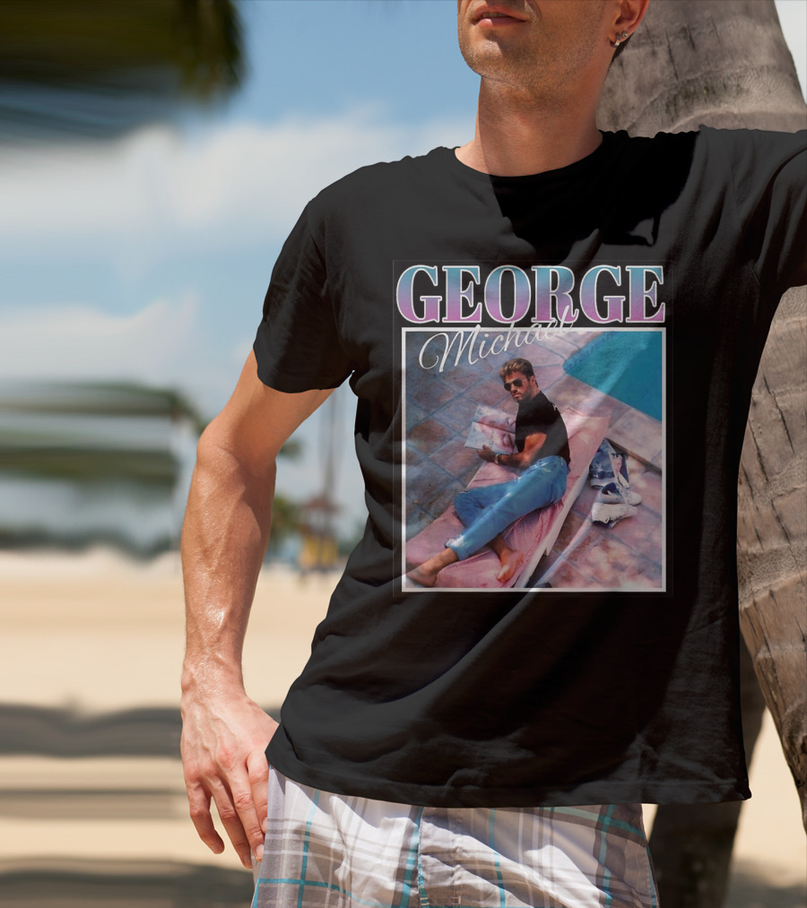 GEORGE Michael Poolside Style T-Shirt