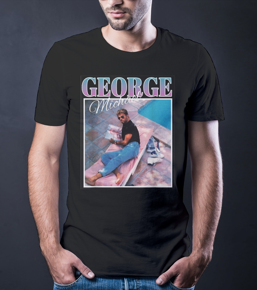 GEORGE Michael Poolside Style T-Shirt