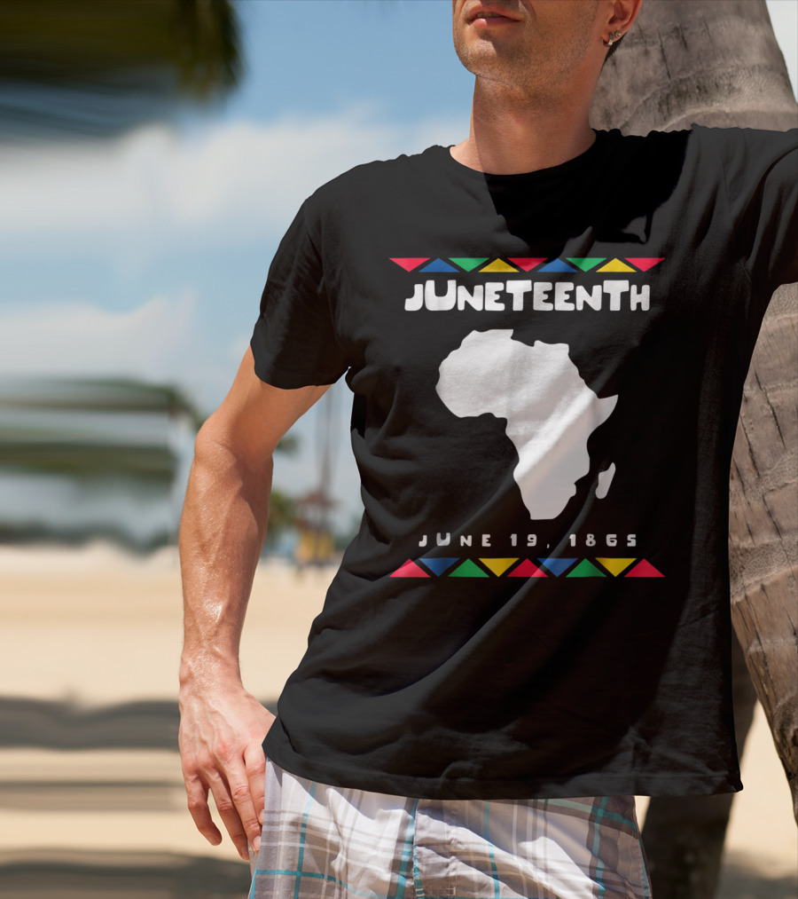 Juneteenth June 19 1865 Africa Map Emancipation Day T-Shirt