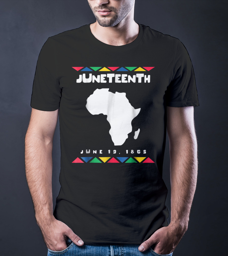Juneteenth June 19 1865 Africa Map Emancipation Day T-Shirt