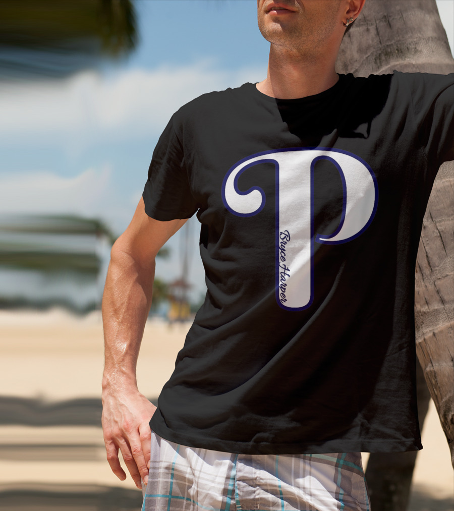 Bryce Harper Philadelphia Baseball Logo P T-Shirt