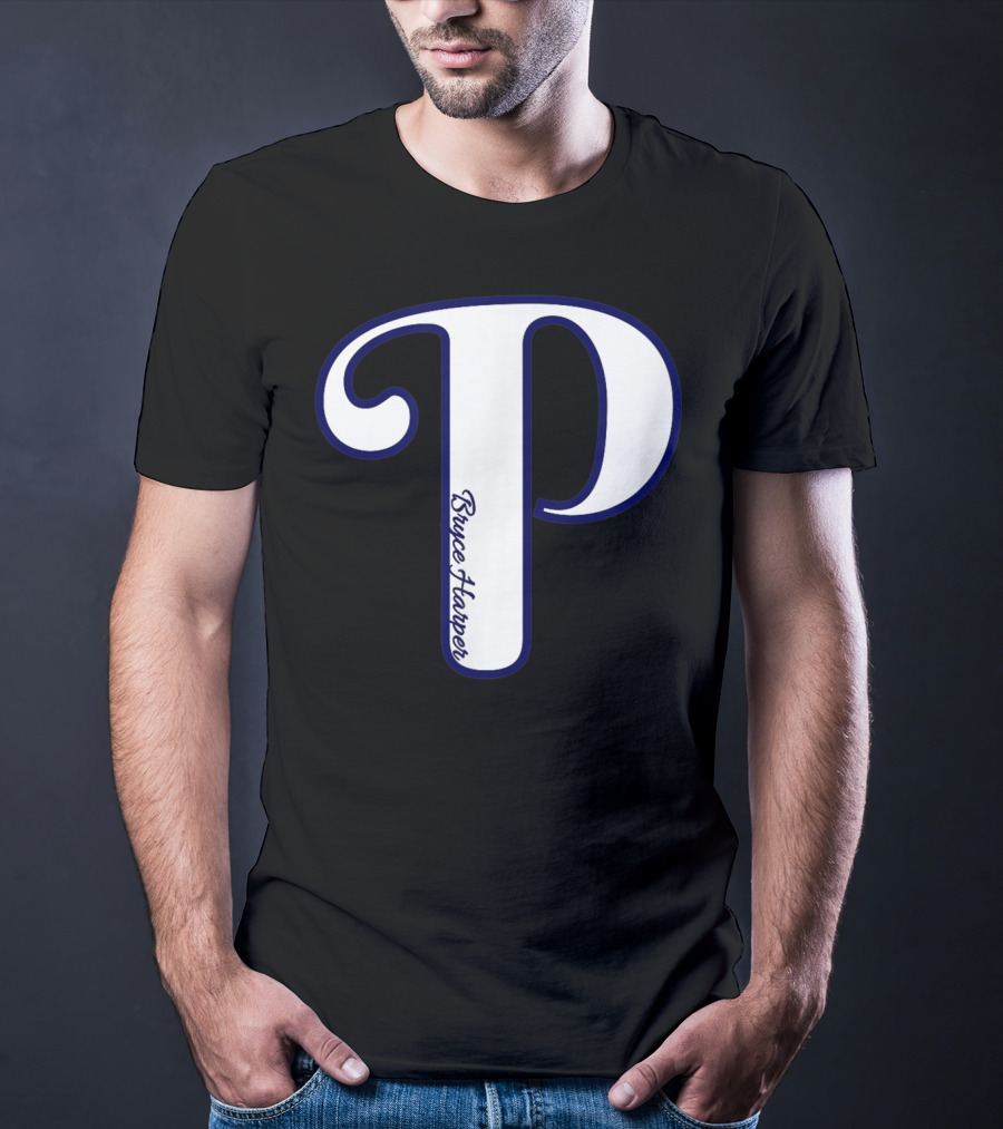Bryce Harper Philadelphia Baseball Logo P T-Shirt