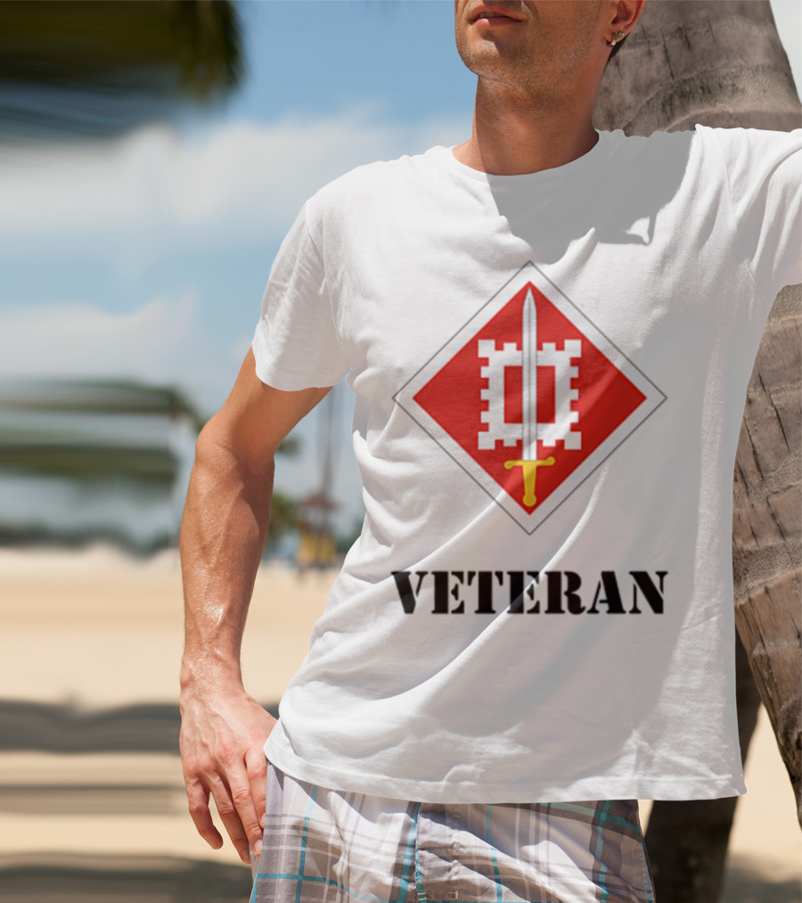 18th Engineer Brigade Veteran Sword Emblem T-Shirt