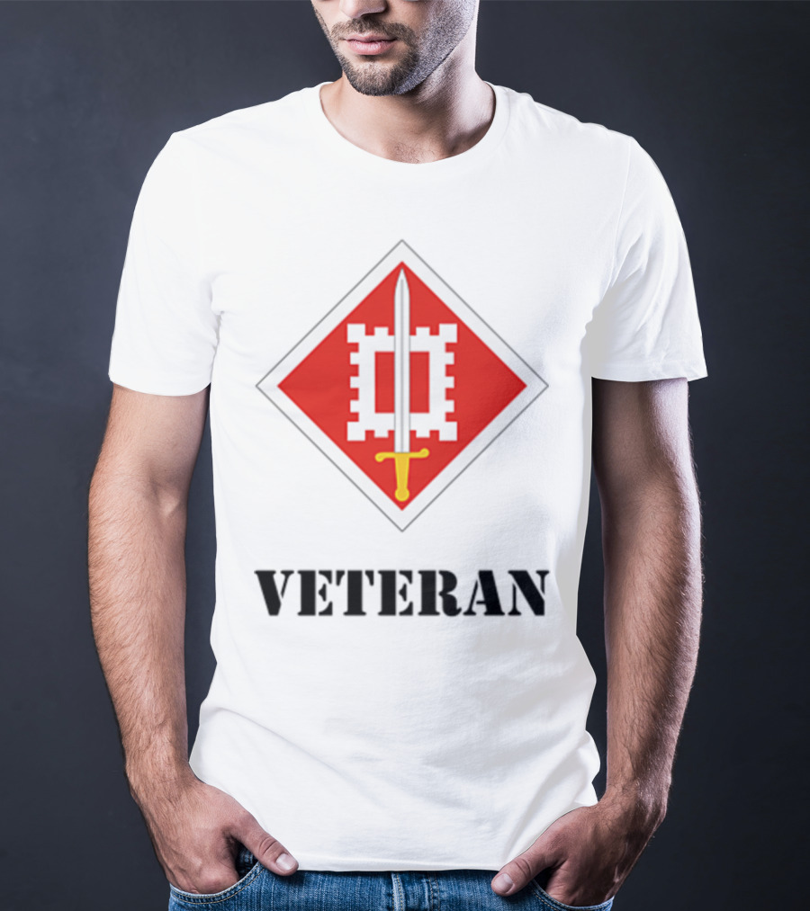 18th Engineer Brigade Veteran Sword Emblem T-Shirt