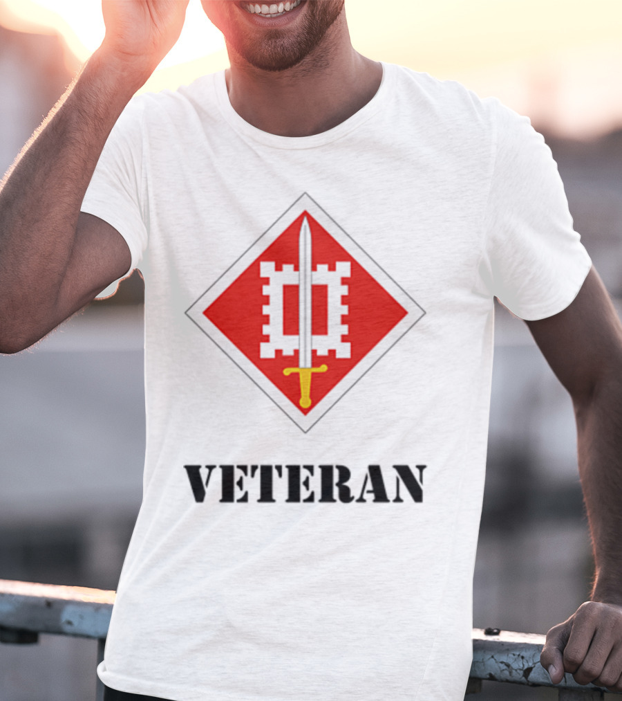 18th Engineer Brigade Veteran Sword Emblem T-Shirt