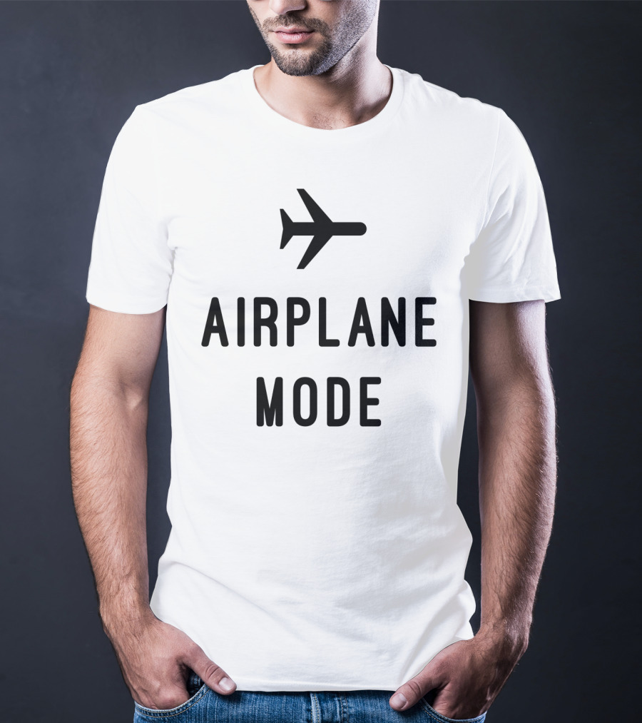 Airplane Mode Iconic Plane Symbol T-Shirt