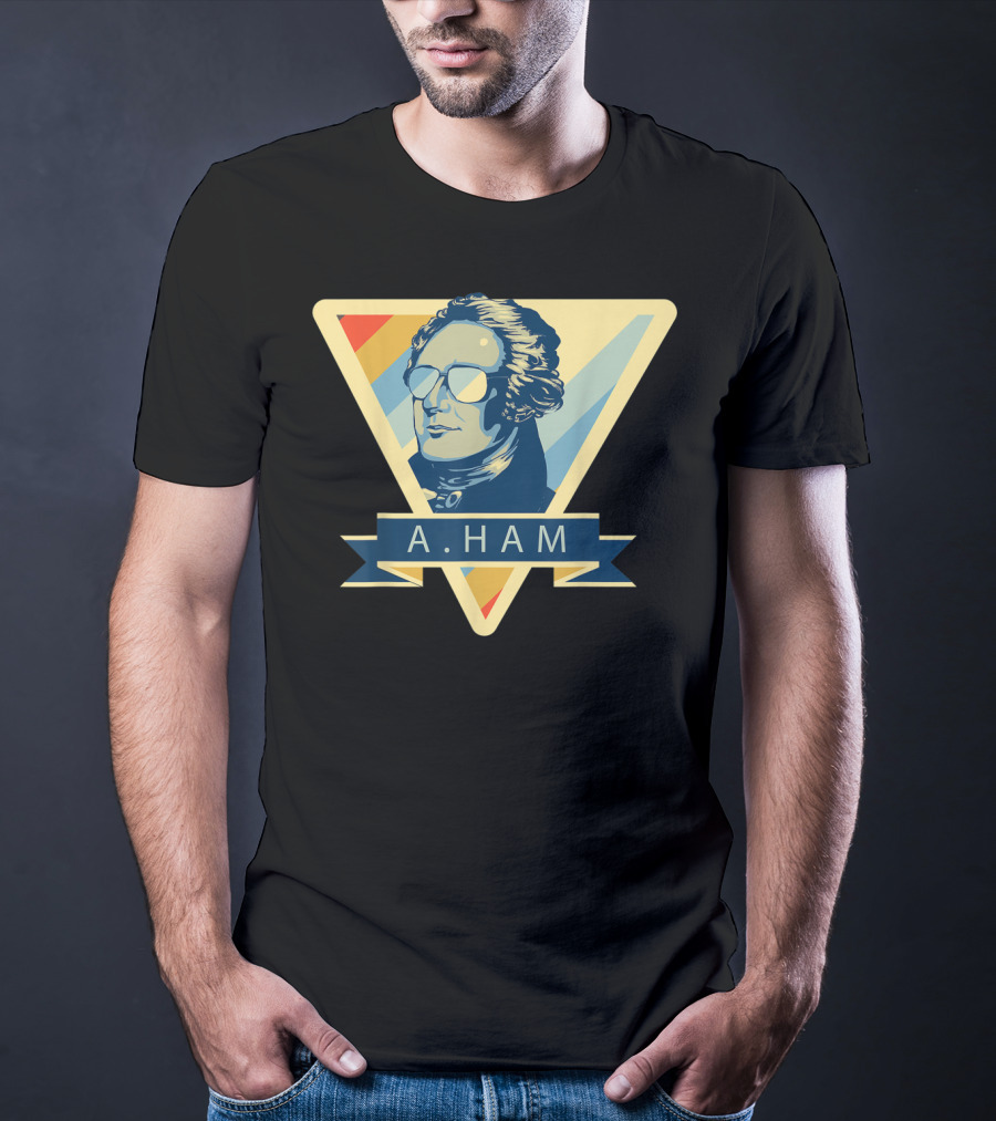 Alexander Hamilton A Ham Triangle Sunglasses Motif T-Shirt