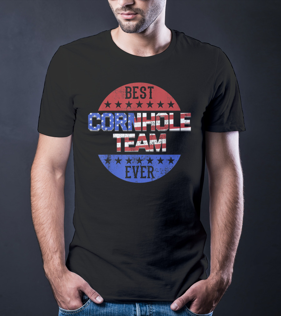 Best Cornhole Team Ever Bean Bag Toss Game T-Shirt
