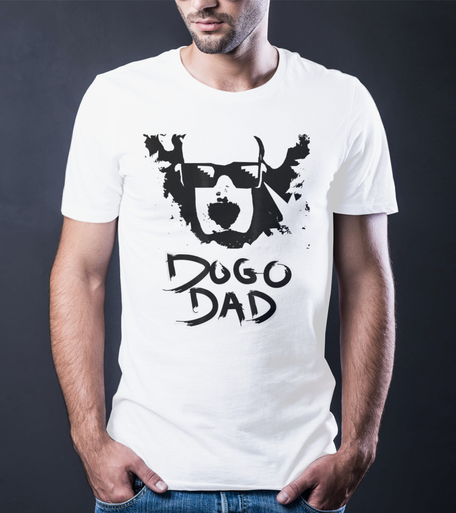 Dogo Dad Dogo Argentino Sunglasses T-Shirt