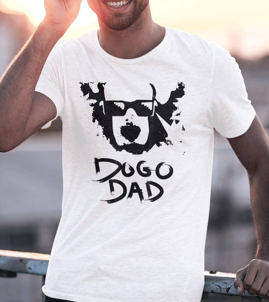 Dogo Dad Dogo Argentino Sunglasses T-Shirt