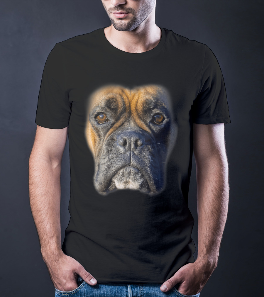 Animal Lover Boxer Face Funny Dog Lovers Tee For Pet Enthusiasts T-Shirt