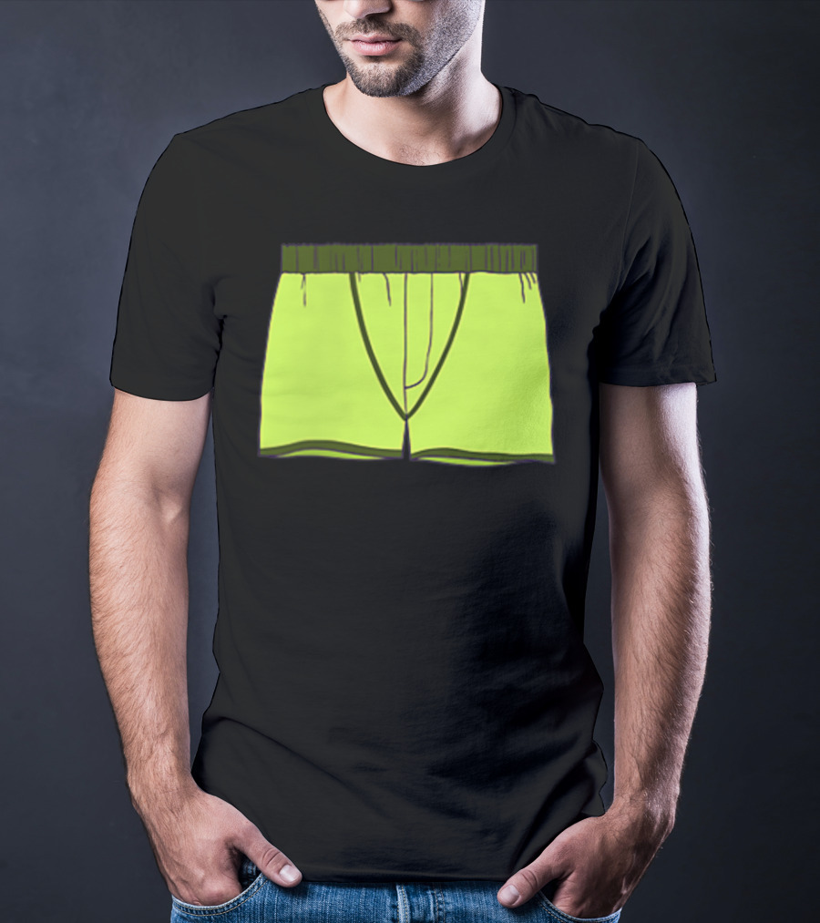 Shane Dawson Sells His Boxer Shorts Pocket Neon Yellow T-Shirt