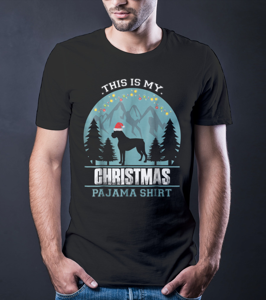 THIS IS MY CHRISTMAS PAJAMA SHIRT BOXER DOG T-Shirt