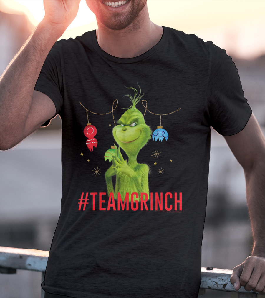 Dr. Seuss The Grinch #TeamGrinch Christmas Ornaments T-Shirt