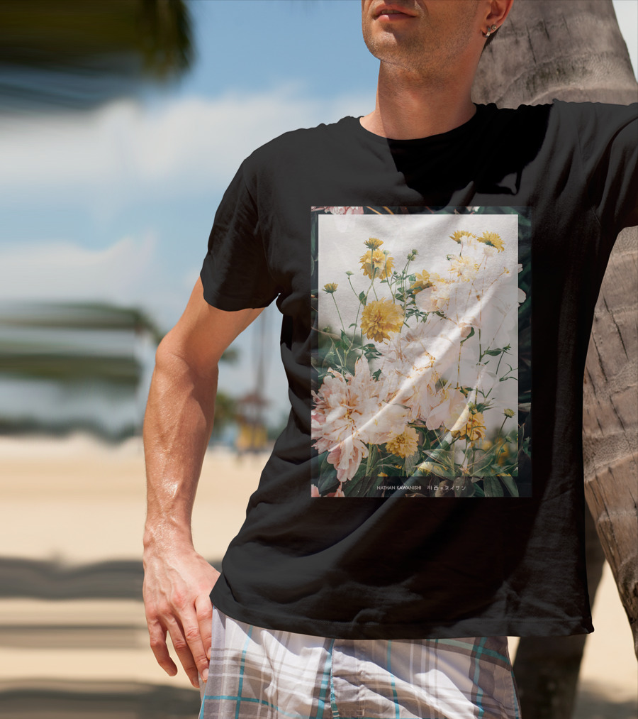 Aesthetic Floral Nathan Kawanishi Streetwear Fashion Grap T-Shirt