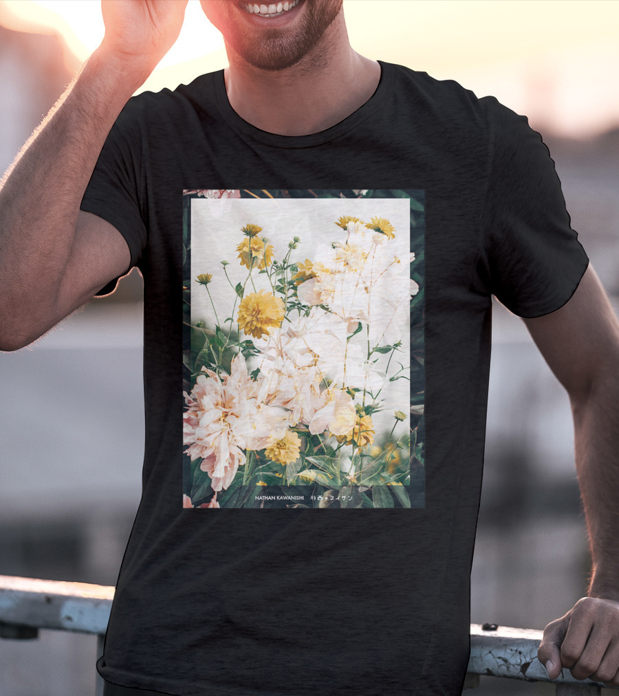 Aesthetic Floral Nathan Kawanishi Streetwear Fashion Grap T-Shirt