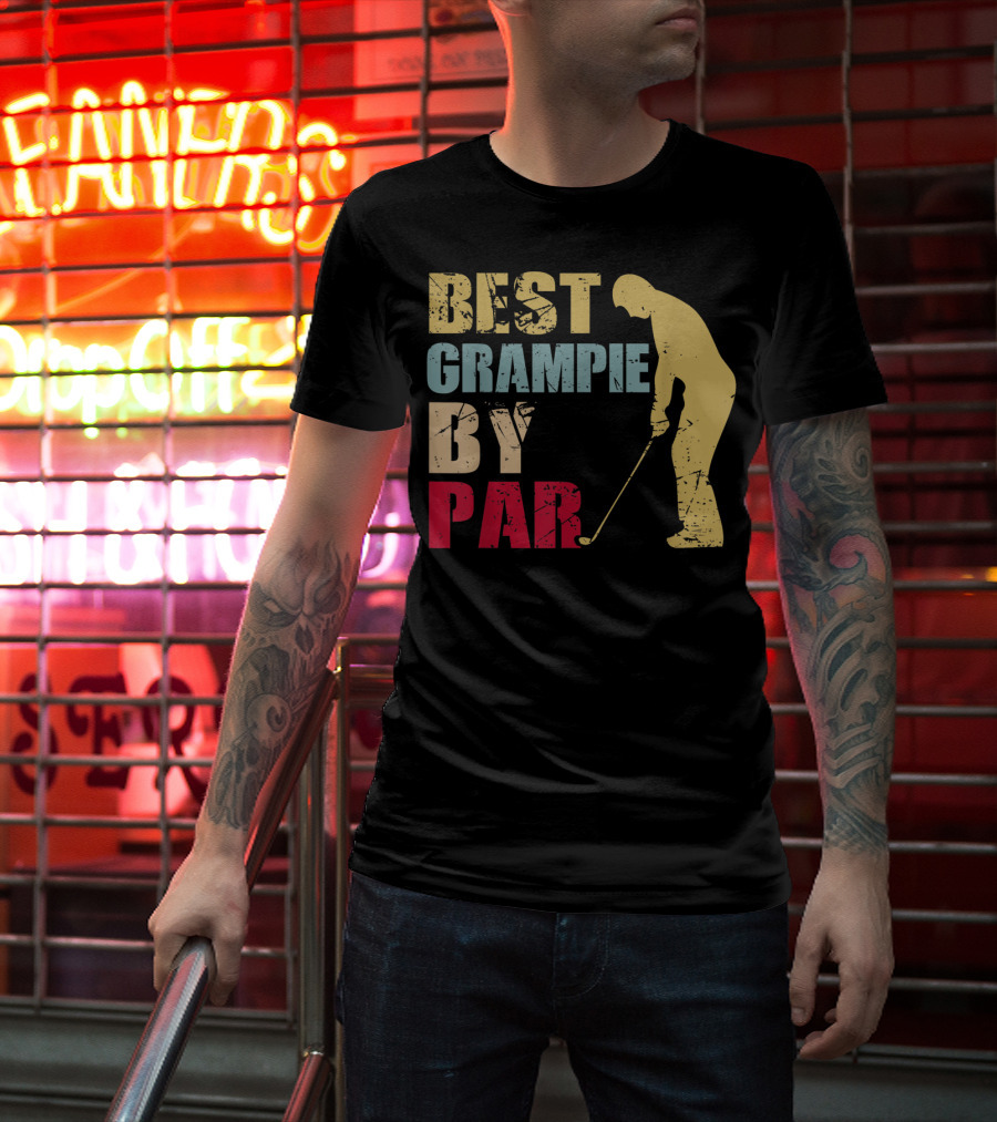Best Grampie By Par Golf Vintage T-Shirt