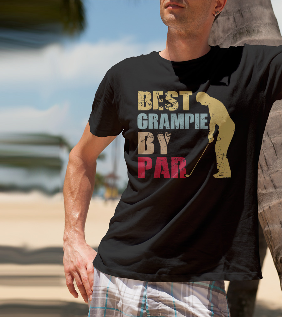 Best Grampie By Par Golf Vintage T-Shirt