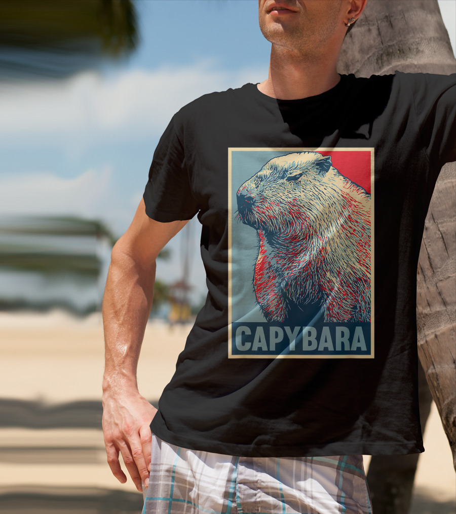 Capybara Funny Vegan Animal Lovers T-Shirt