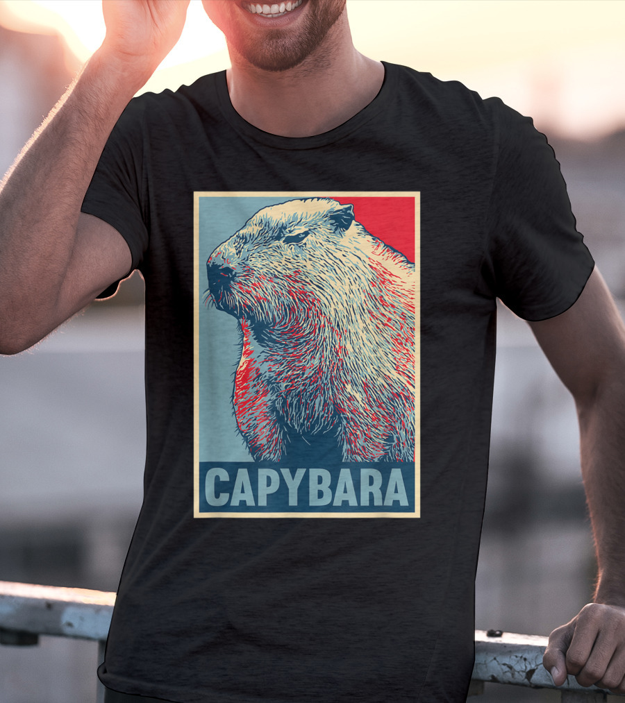 Capybara Funny Vegan Animal Lovers T-Shirt