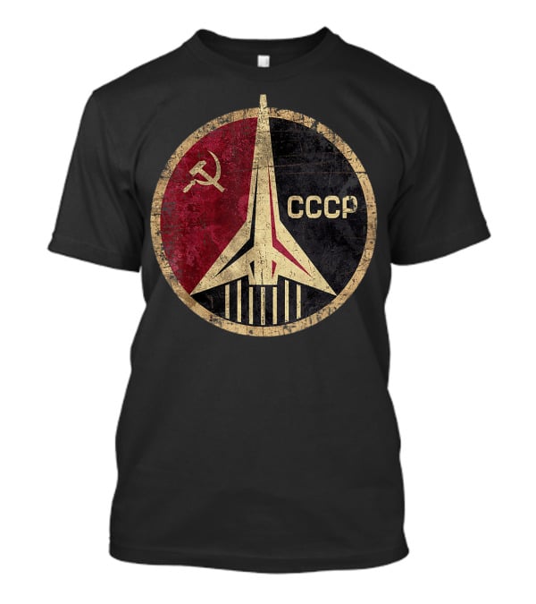CCCP Original Russia Space Program Emblem With Hammer And Sickle T-Shirt