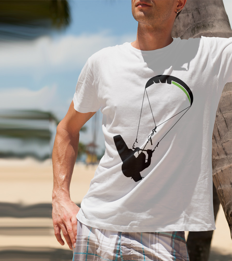 Cool Kitesurfing I Kitesurf Silhouette Adventure T-Shirt