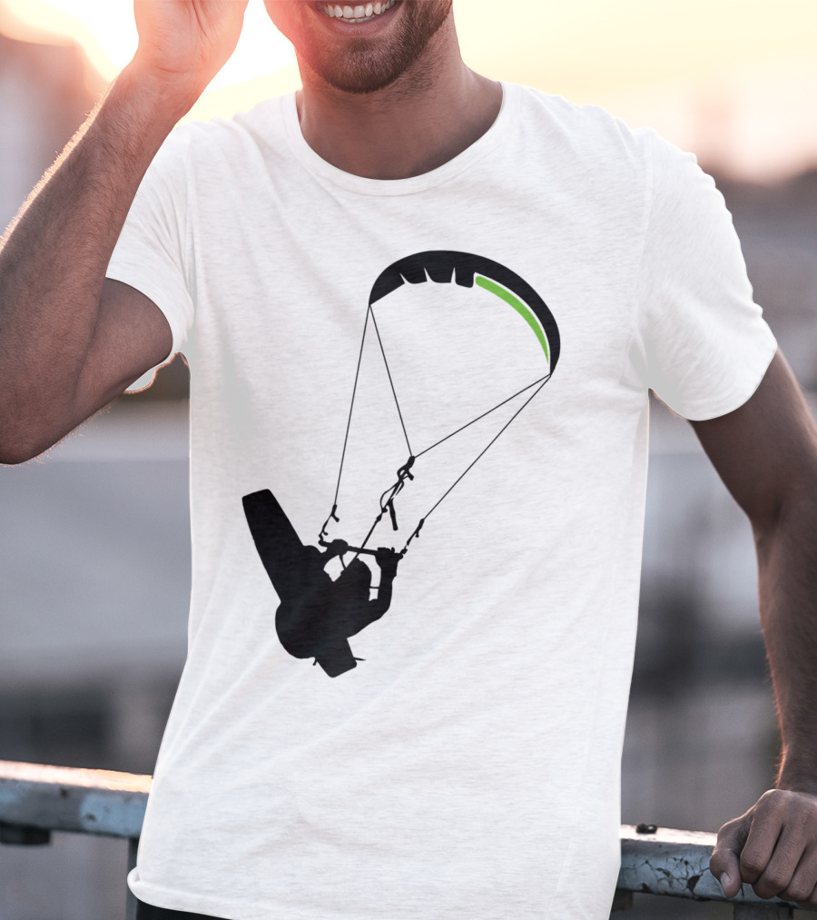 Cool Kitesurfing I Kitesurf Silhouette Adventure T-Shirt