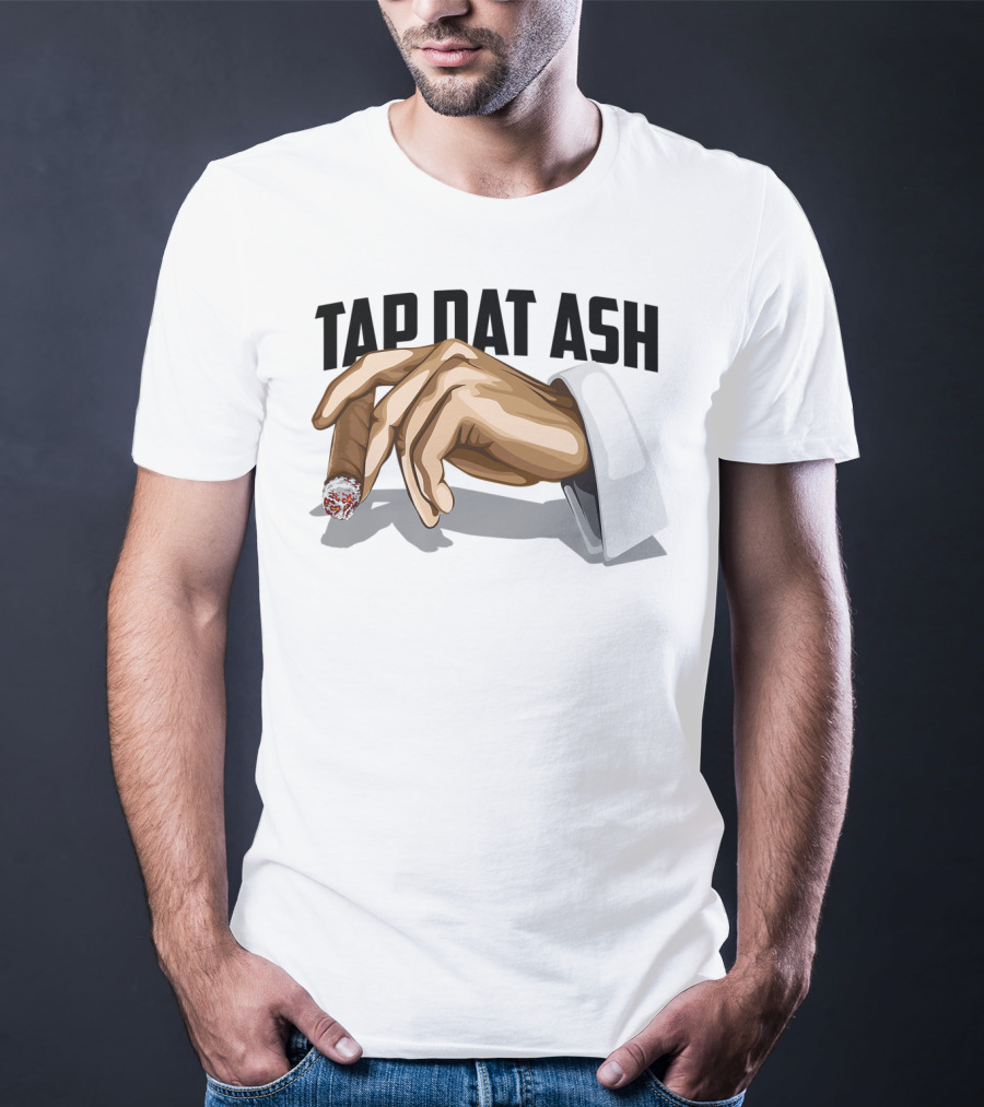 TAP DAT ASH Cigarette Hand Gesture Artful T-Shirt