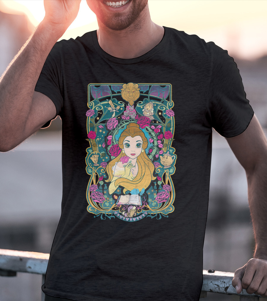 Belle Disney Beauty And The Beast Rose Enchantment T-Shirt