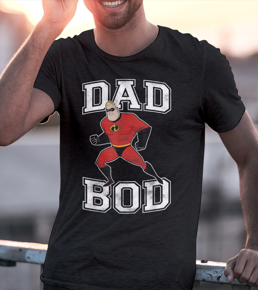 Disney Pixar Incredibles Dad Bod Mr Incredible T-Shirt