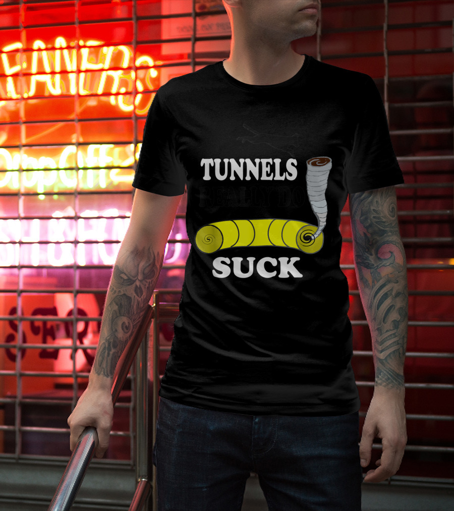 Tunnels Really Do Suck Dog Agility Tunnel Sucker T-Shirt