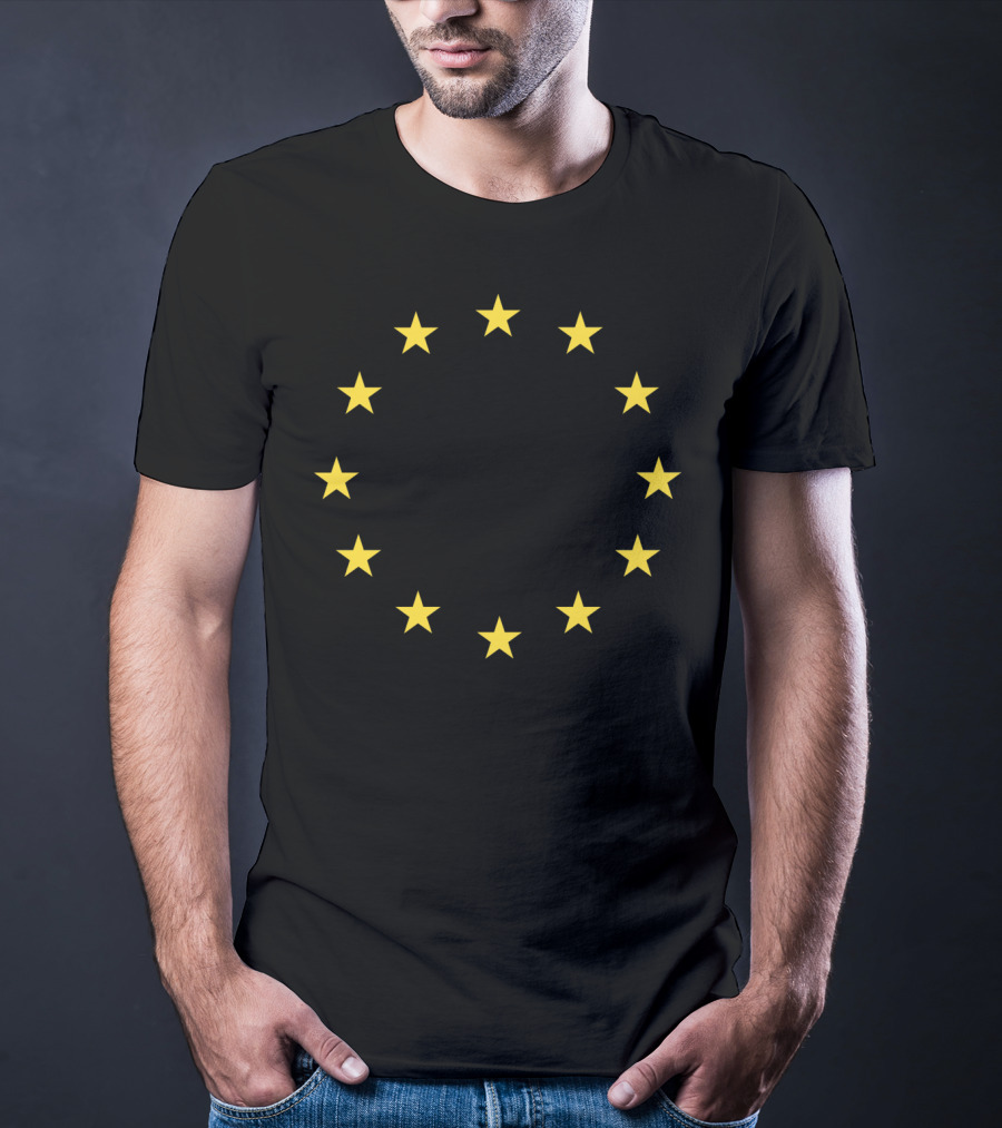 EU European Union Gold Stars Emblem T-Shirt