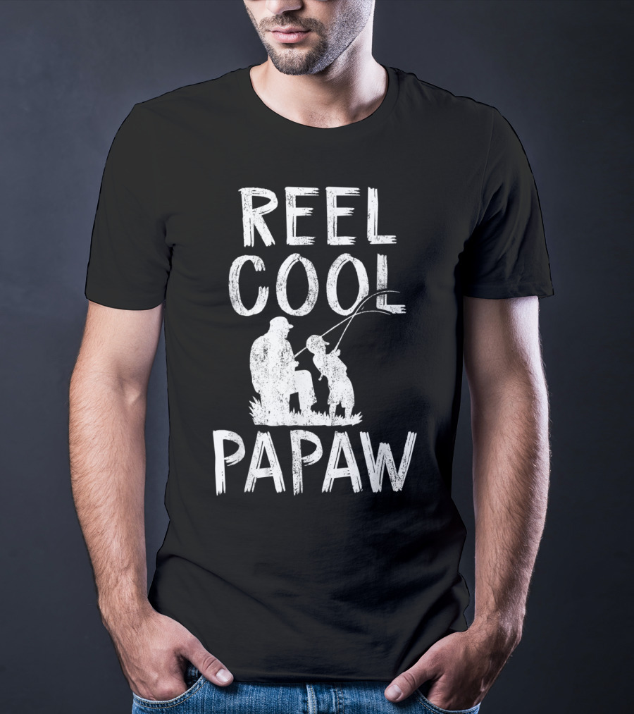 Reel Cool Papaw Father's Day Fishing T-Shirt
