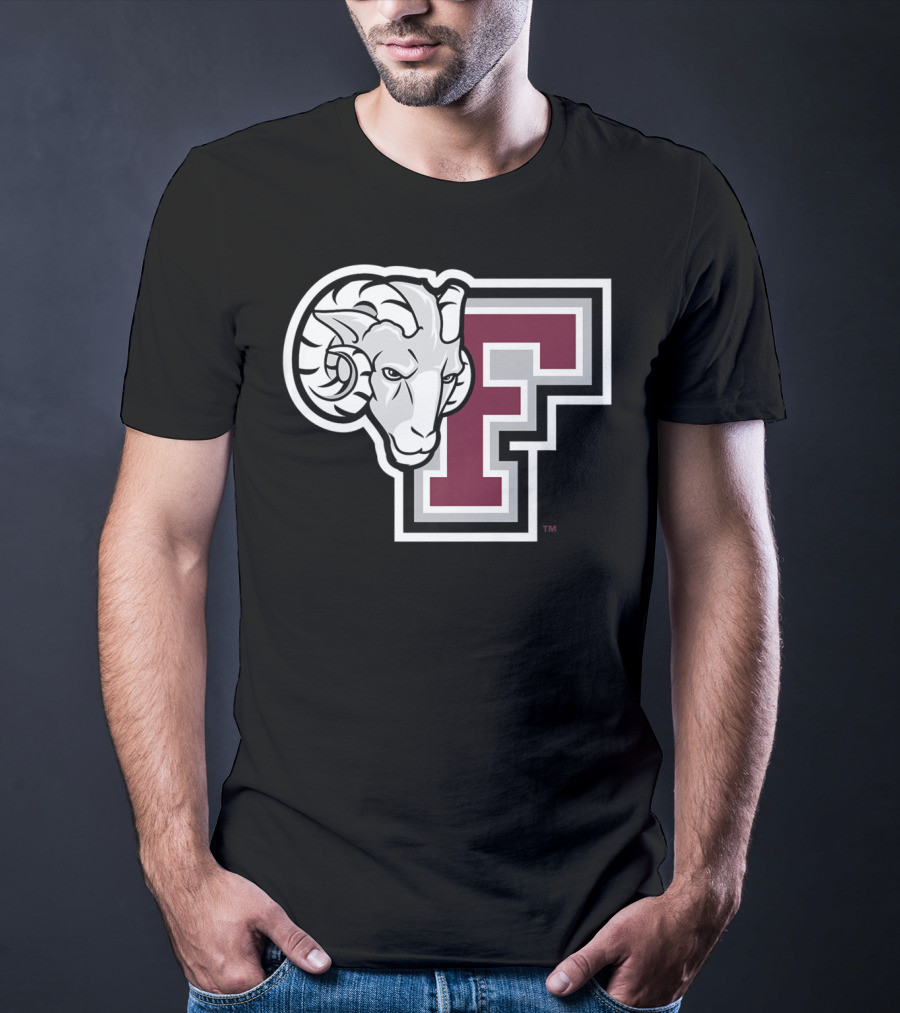 Fordham Rams NCAA College Logo Large F With Ram T-Shirt