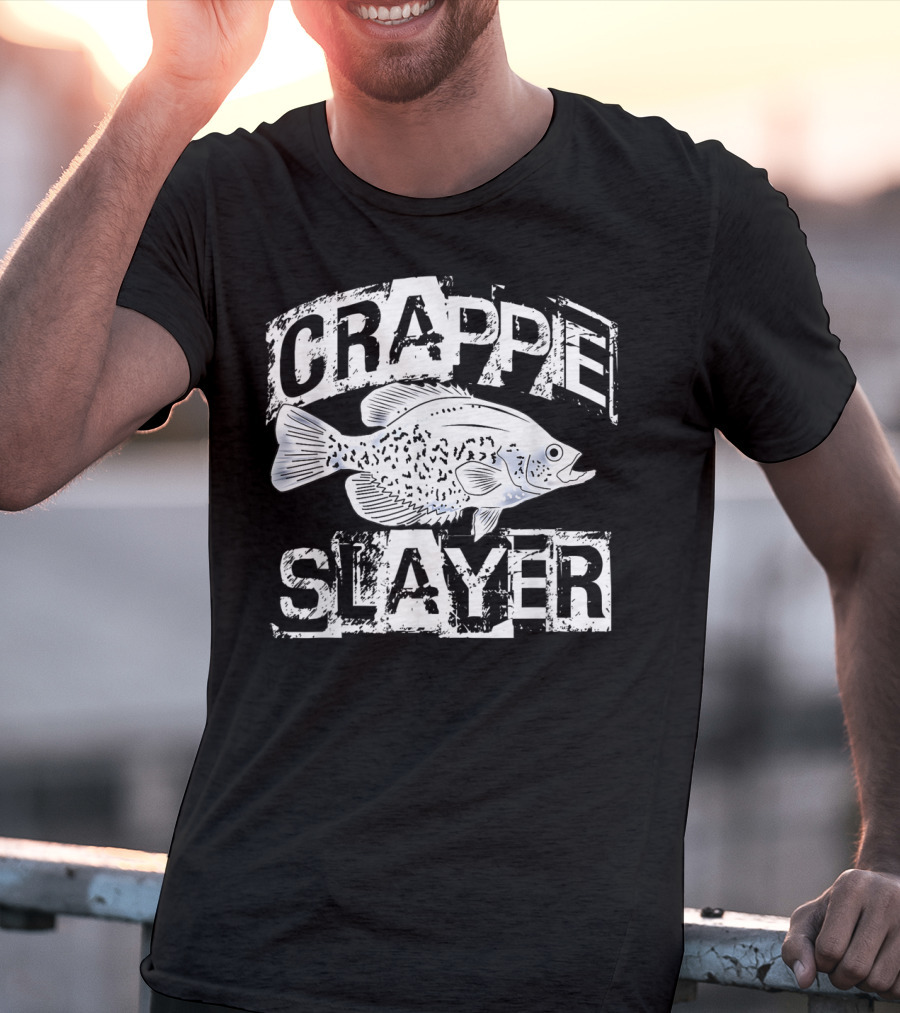 CRAPPIE SLAYER Freshwater Fish T-Shirt
