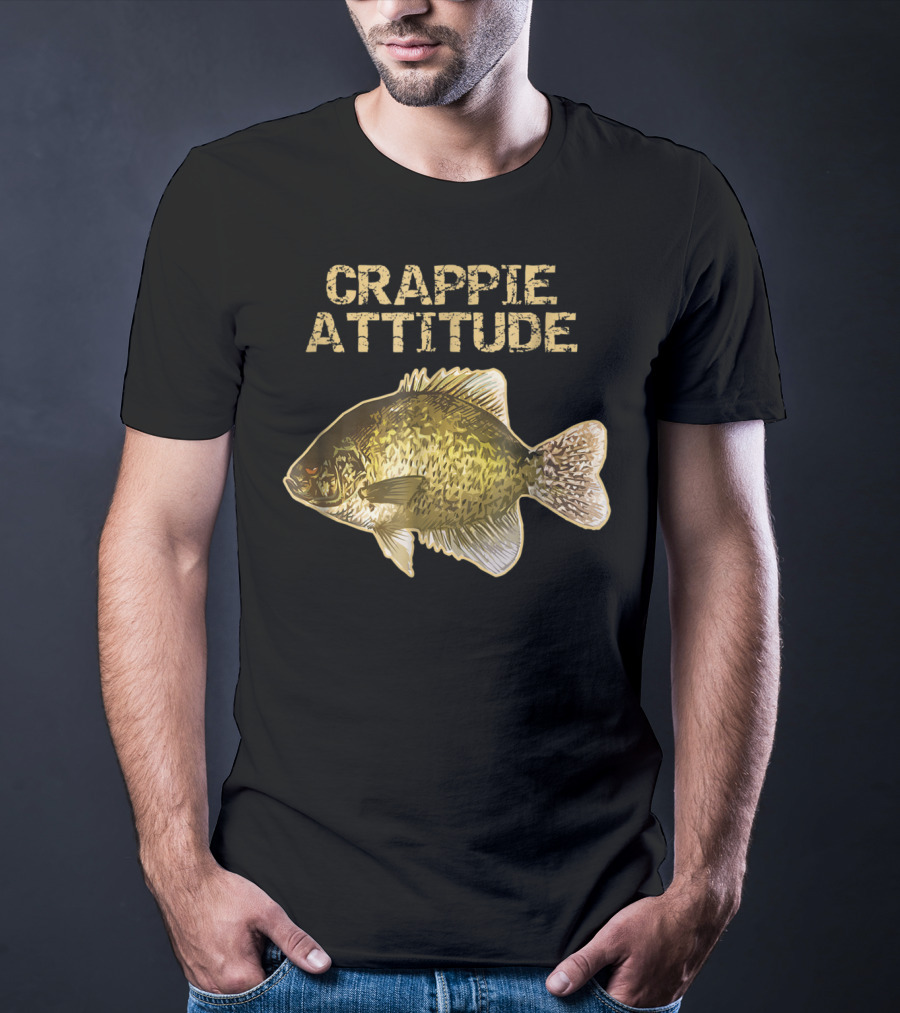 Crappie Attitude Crappie Fishing T-Shirt
