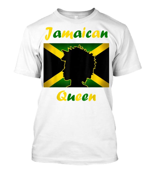 Jamaican Queen Independence Silhouette Flag T-Shirt