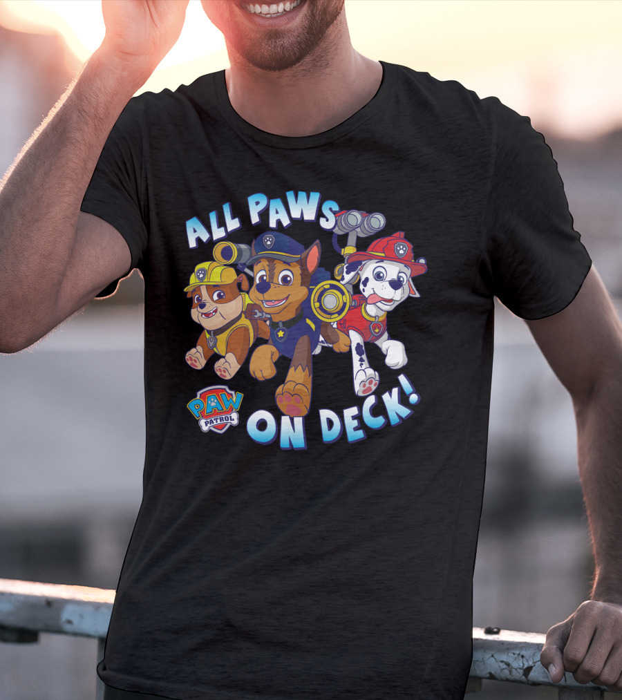 Paw Patrol All Paws On Deck Kids Group T-Shirt