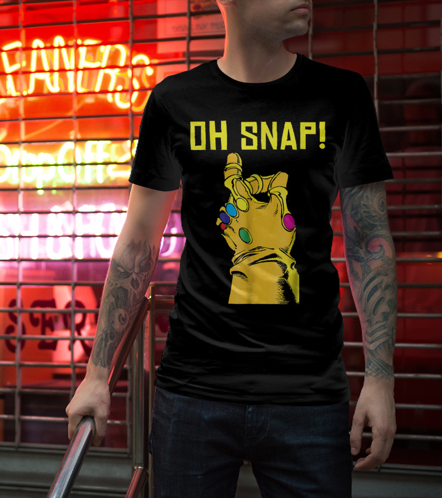 Marvel Oh Snap Infinity Gauntlet Thanos T-Shirt