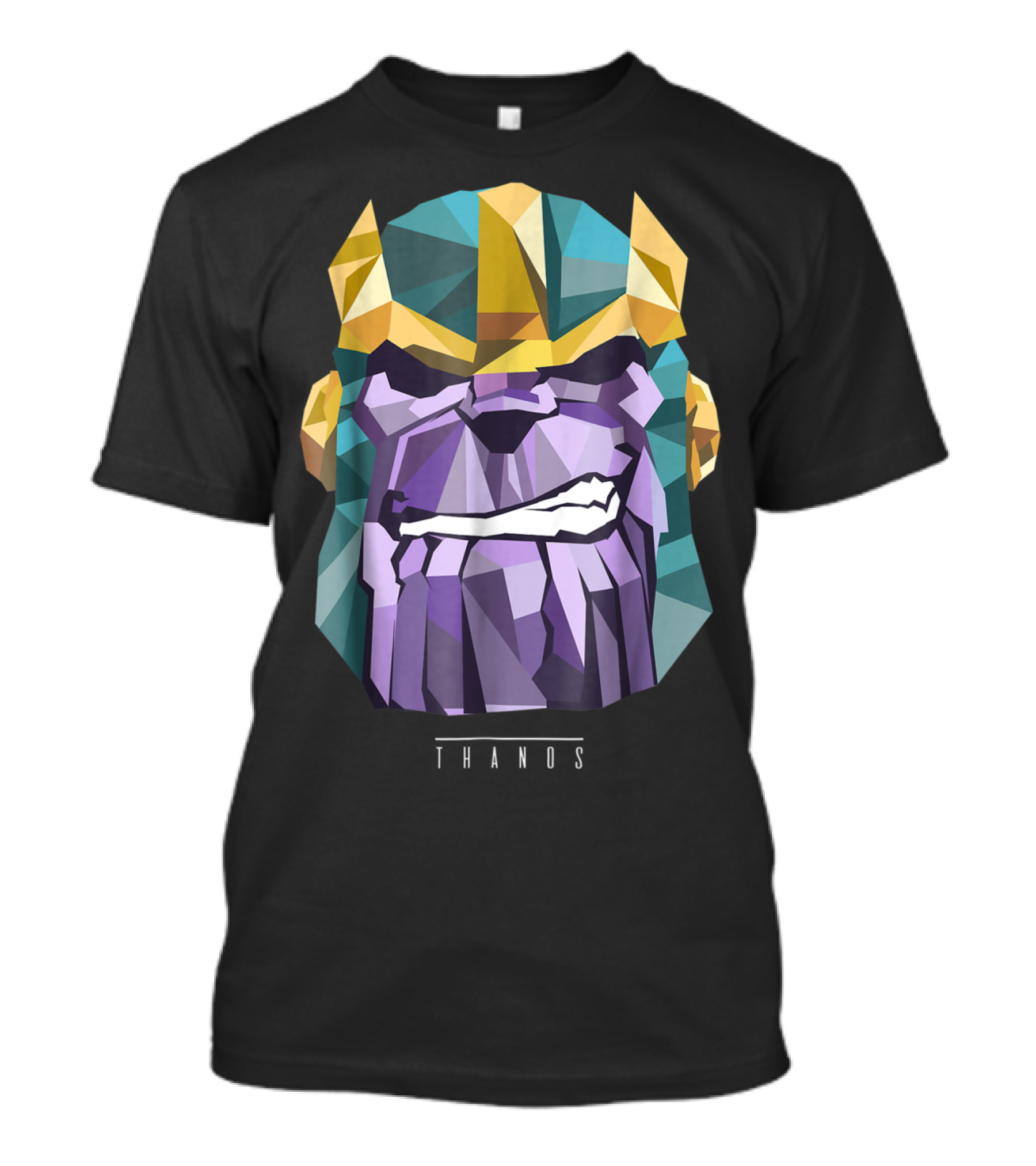 Marvel Thanos Geometric Low Poly Head T-Shirt